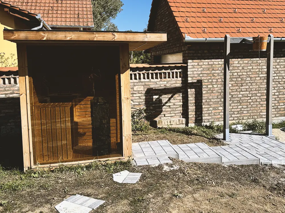 Szauna kivitelezés